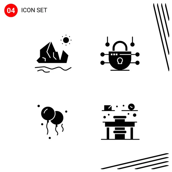 Conjunto Iconos Creativos Universales Simplemente Vector Ilustraciones Para Aplicaciones Web — Vector de stock