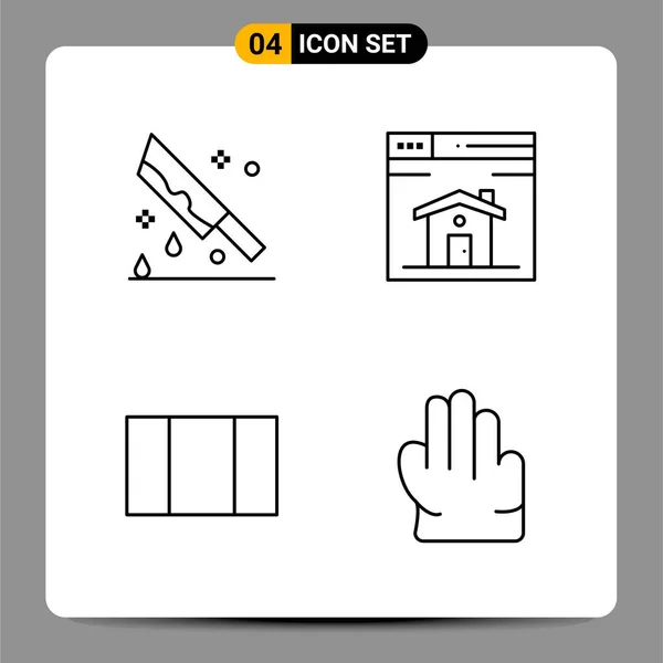 Set Universal Creative Icons Simply Vector Illustrations Web Mobile Apps — Stock Vector