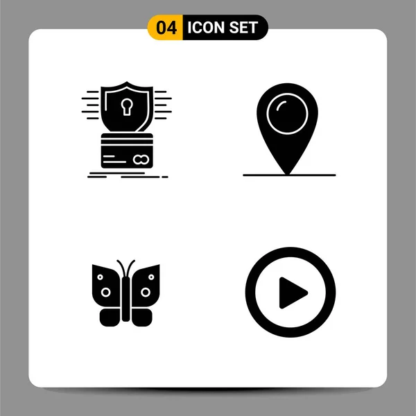 Conjunto Iconos Creativos Universales Simplemente Vector Ilustraciones Para Aplicaciones Web — Vector de stock