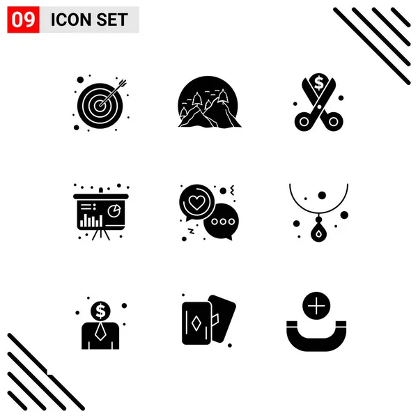 Conjunto Iconos Creativos Universales Simplemente Vector Ilustraciones Para Aplicaciones Web — Archivo Imágenes Vectoriales