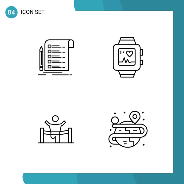 Conjunto Iconos Creativos Universales Simplemente Vector Ilustraciones Para Aplicaciones Web — Vector de stock