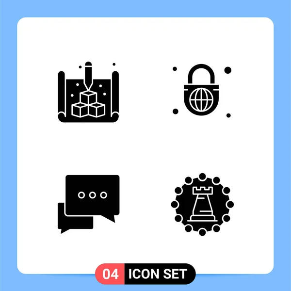 Conjunto Iconos Creativos Universales Simplemente Vector Ilustraciones Para Aplicaciones Web — Vector de stock