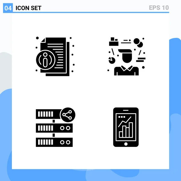 Set de 25 iconos de negocio universales Vector — Vector de stock