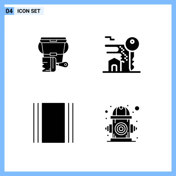 Conjunto Iconos Creativos Universales Simplemente Vector Ilustraciones Para Aplicaciones Web — Archivo Imágenes Vectoriales