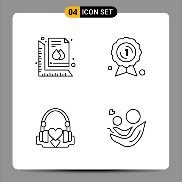 Conjunto Iconos Creativos Universales Simplemente Vector Ilustraciones Para Aplicaciones Web — Vector de stock