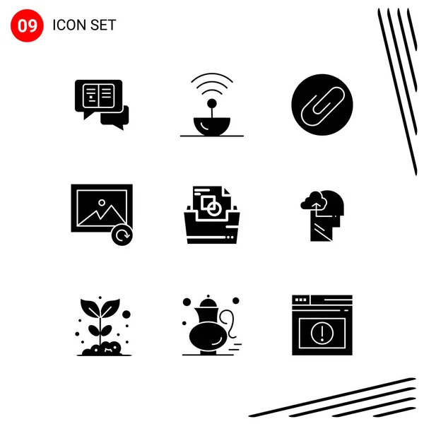 Set Universal Creative Icons Simply Vector Illustrations Web Mobile Apps — Stock Vector