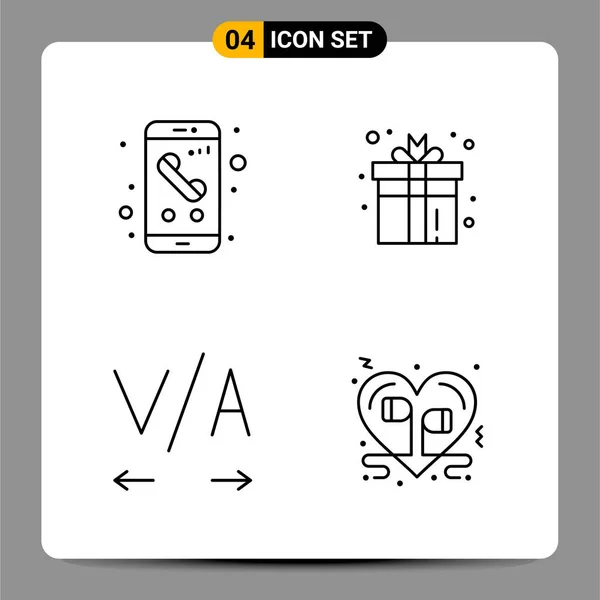 Conjunto Iconos Creativos Universales Simplemente Vector Ilustraciones Para Aplicaciones Web — Vector de stock