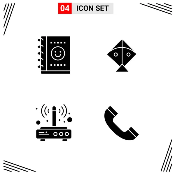 Set Universal Creative Icons Simply Vector Illustrations Web Mobile Apps — Stock Vector