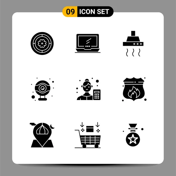 Conjunto Iconos Creativos Universales Simplemente Vector Ilustraciones Para Aplicaciones Web — Vector de stock