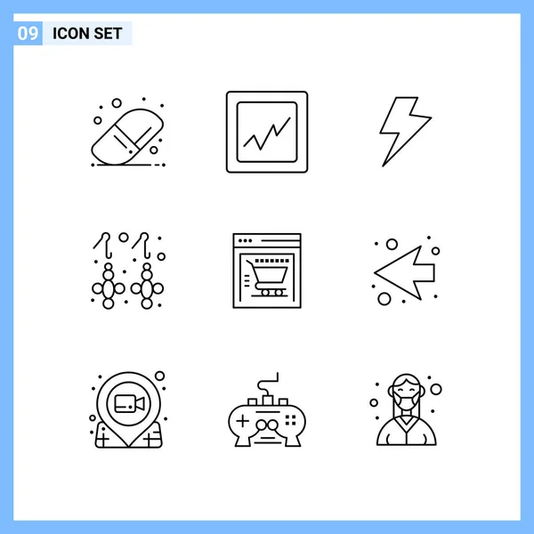 Set de 25 iconos de negocio universales Vector — Vector de stock