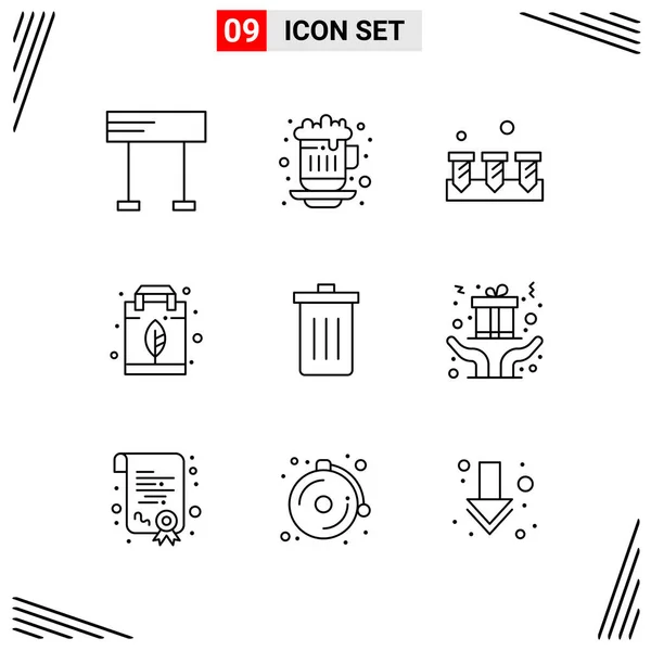 Conjunto Iconos Creativos Universales Simplemente Vector Ilustraciones Para Aplicaciones Web — Vector de stock