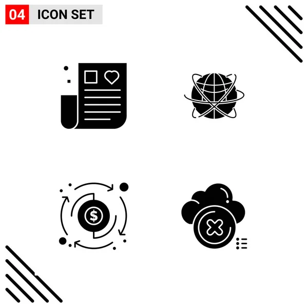 Conjunto Iconos Creativos Universales Simplemente Vector Ilustraciones Para Aplicaciones Web — Archivo Imágenes Vectoriales