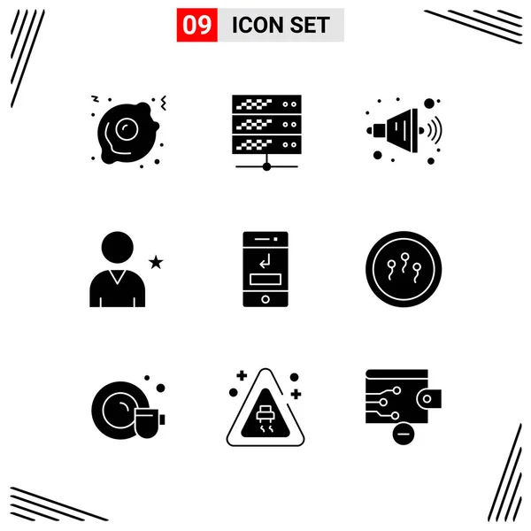 Conjunto Iconos Creativos Universales Simplemente Vector Ilustraciones Para Aplicaciones Web — Vector de stock