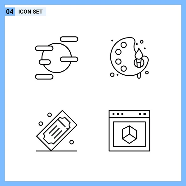 Set de 25 iconos de negocio universales Vector — Vector de stock