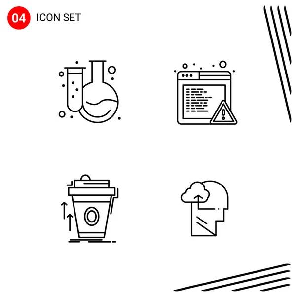 Set Universal Creative Icons Simply Vector Illustrations Web Mobile Apps — Stock Vector