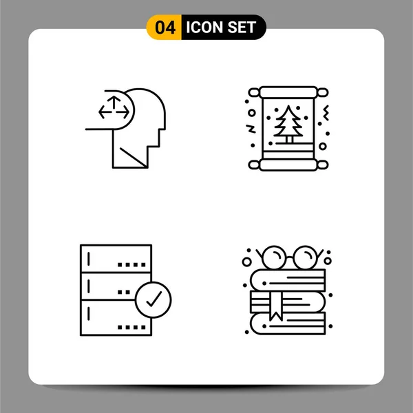 Conjunto Iconos Creativos Universales Simplemente Vector Ilustraciones Para Aplicaciones Web — Vector de stock