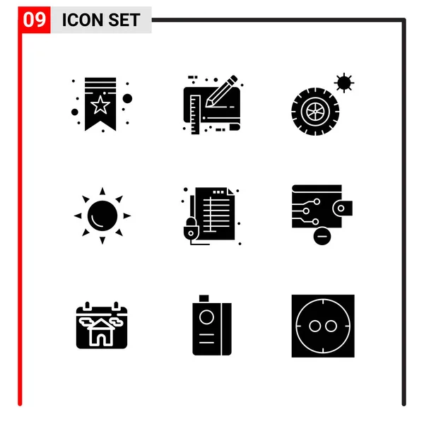 Conjunto Iconos Creativos Universales Simplemente Vector Ilustraciones Para Aplicaciones Web — Vector de stock