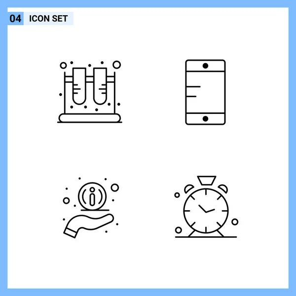 Set Universal Creative Icons Simply Vector Illustrations Web Mobile Apps — Stock Vector