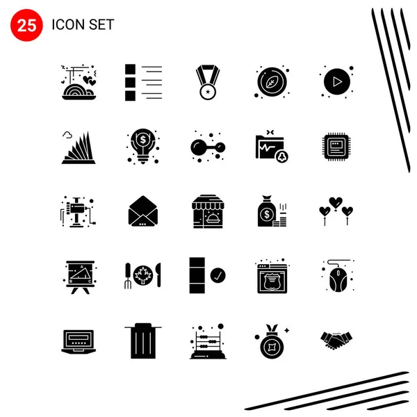 Set of 25 Universal Business Icons Vector — Stockový vektor