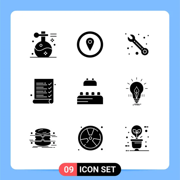 Conjunto Iconos Creativos Universales Simplemente Vector Ilustraciones Para Aplicaciones Web — Vector de stock