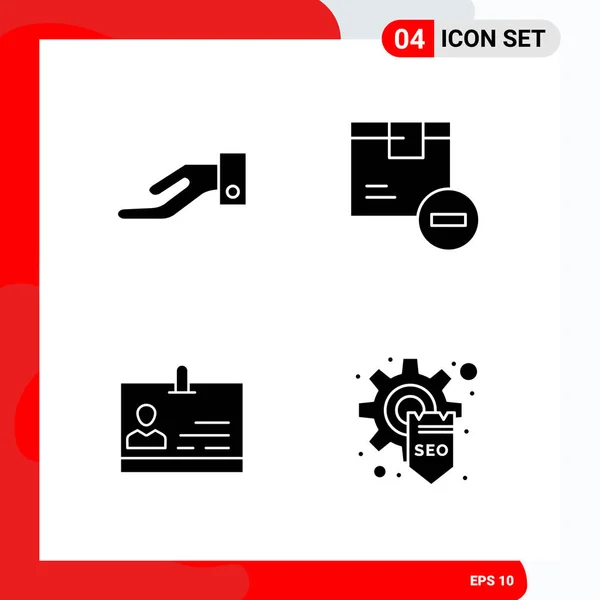 Conjunto Iconos Creativos Universales Simplemente Vector Ilustraciones Para Aplicaciones Web — Vector de stock