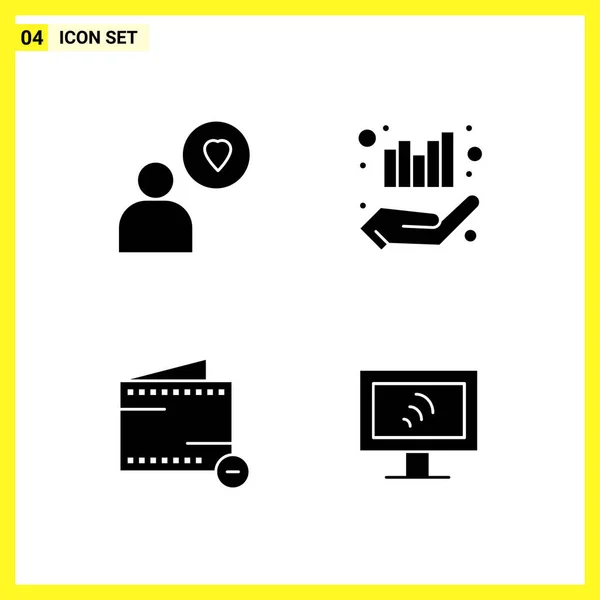 Set Universeller Kreativer Symbole Einfach Vektorillustrationen Für Web Und Mobile — Stockvektor