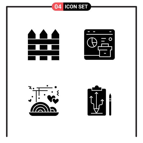 Conjunto Iconos Creativos Universales Simplemente Vector Ilustraciones Para Aplicaciones Web — Vector de stock