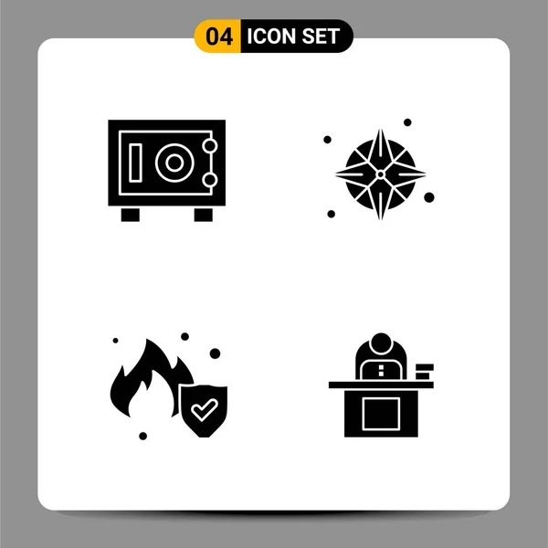 Conjunto Iconos Creativos Universales Simplemente Vector Ilustraciones Para Aplicaciones Web — Archivo Imágenes Vectoriales