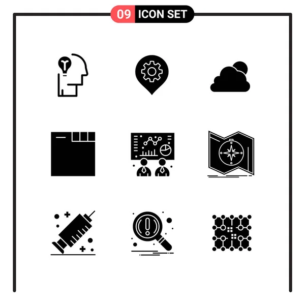 Set Universal Creative Icons Simply Vector Illustrations Web Mobile Apps — Stock Vector