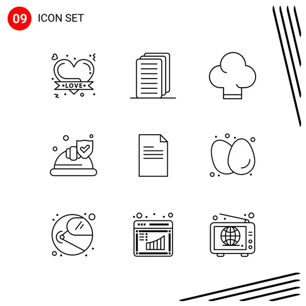 Set Universal Creative Icons Simply Vector Illustrations Web Mobile Apps — Stock Vector