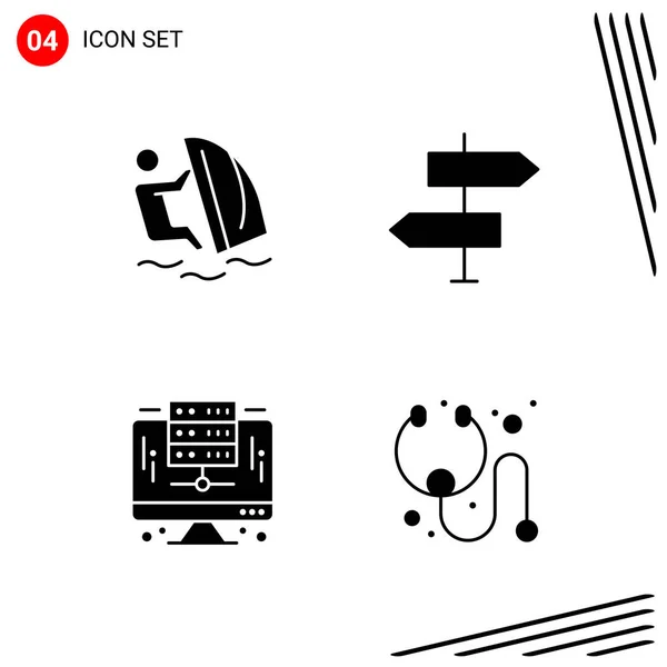 Set Universal Creative Icons Simply Vector Illustrations Web Mobile Apps — Stock Vector