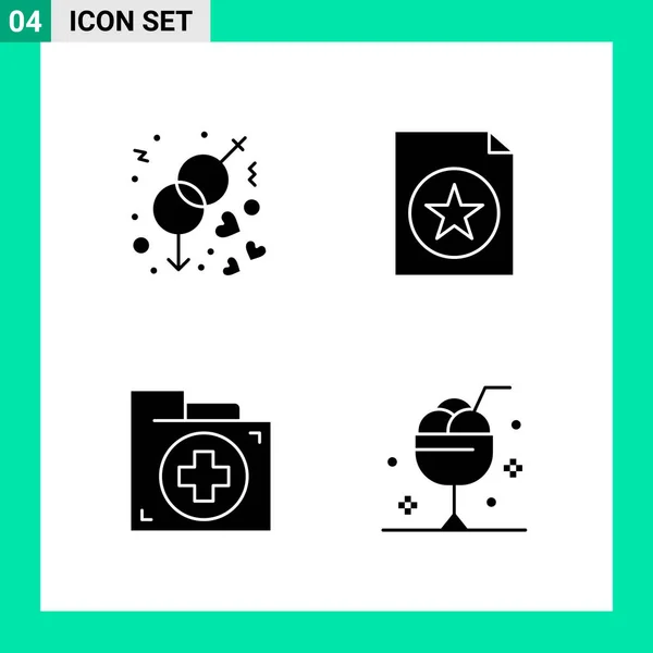 Conjunto Iconos Creativos Universales Simplemente Vector Ilustraciones Para Aplicaciones Web — Vector de stock