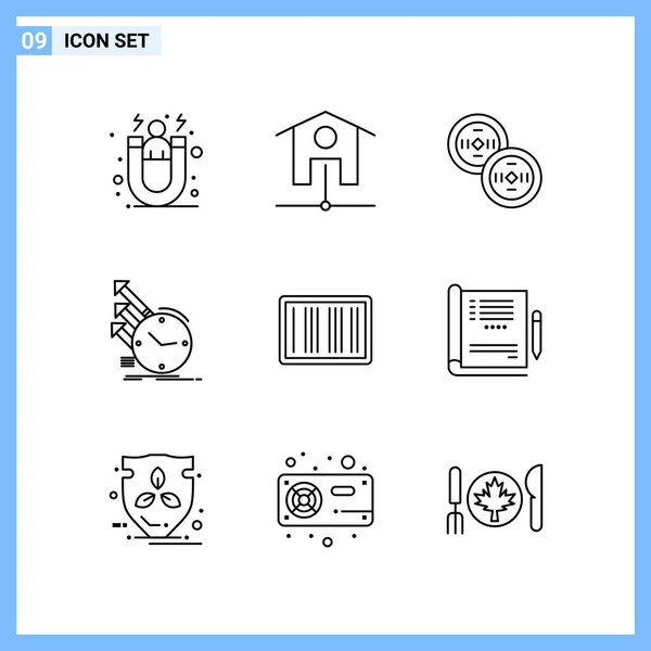 Set of 25 Universal Business Icons Vector — Stock Vector