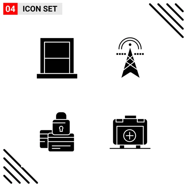 Conjunto Iconos Creativos Universales Simplemente Vector Ilustraciones Para Aplicaciones Web — Vector de stock