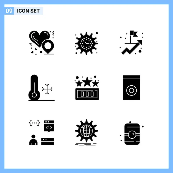 Conjunto Iconos Creativos Universales Simplemente Vector Ilustraciones Para Aplicaciones Web — Vector de stock