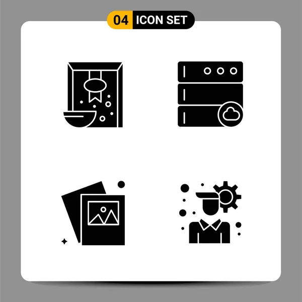 Conjunto Iconos Creativos Universales Simplemente Vector Ilustraciones Para Aplicaciones Web — Archivo Imágenes Vectoriales