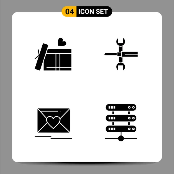 Conjunto Iconos Creativos Universales Simplemente Vector Ilustraciones Para Aplicaciones Web — Vector de stock