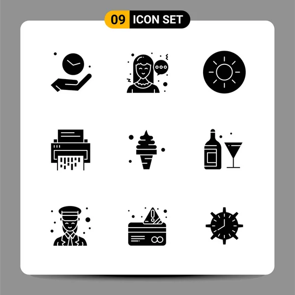 Vector Illustration Modern Icons Set — Stock Vector