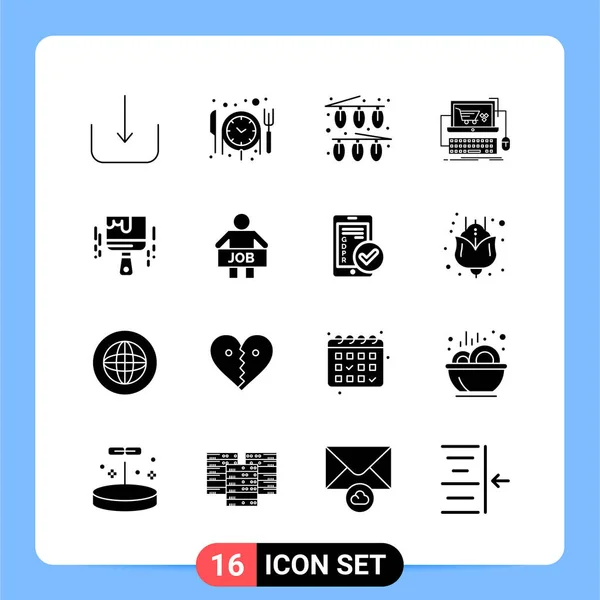 Conjunto Iconos Creativos Universales Simplemente Vector Ilustraciones Para Aplicaciones Web — Vector de stock