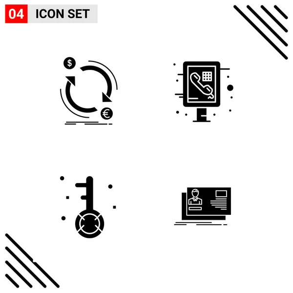 Conjunto Iconos Creativos Universales Simplemente Vector Ilustraciones Para Aplicaciones Web — Vector de stock