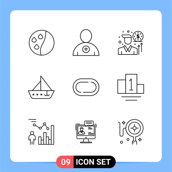 Set Universal Creative Icons Simply Vector Illustrations Web Mobile Apps — Stock Vector