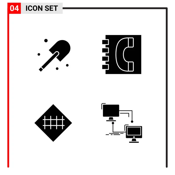 Set Universeller Kreativer Symbole Einfach Vektorillustrationen Für Web Und Mobile — Stockvektor