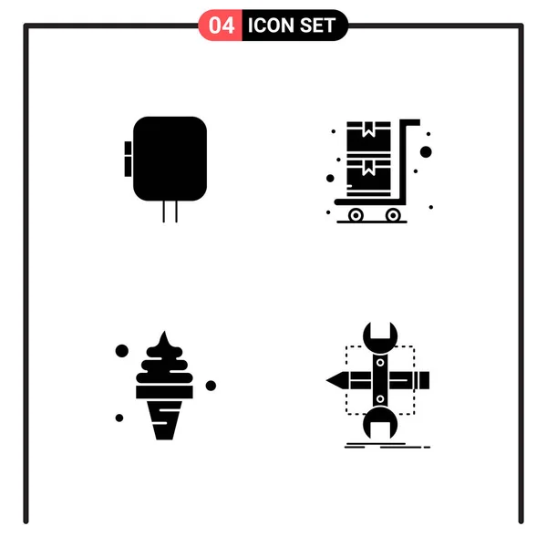 Set Universele Creatieve Iconen Eenvoudig Vectorafbeeldingen Voor Web Mobiele Apps — Stockvector