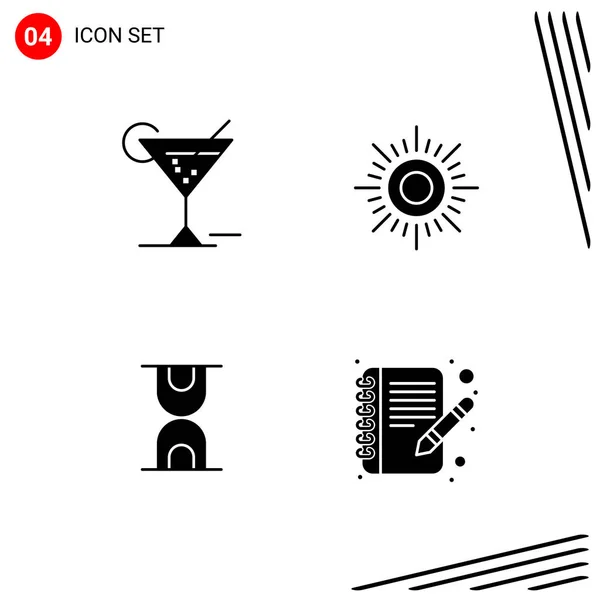 Conjunto Iconos Creativos Universales Simplemente Vector Ilustraciones Para Aplicaciones Web — Vector de stock