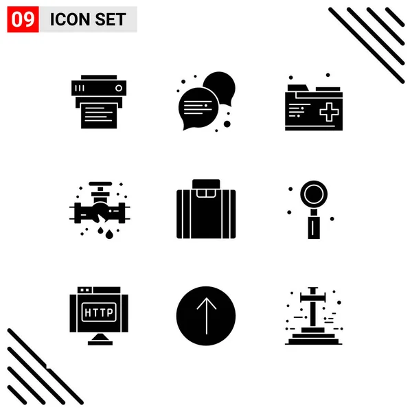 Set Universal Creative Icons Simply Vector Illustrations Web Mobile Apps — Stock Vector