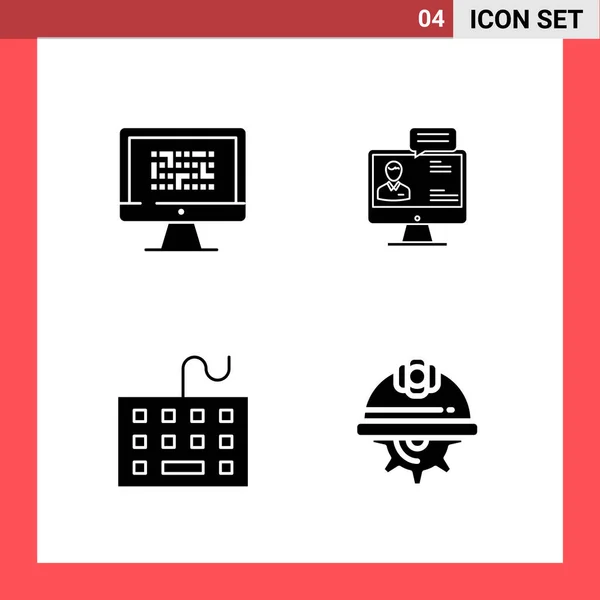 Conjunto Iconos Creativos Universales Simplemente Vector Ilustraciones Para Aplicaciones Web — Vector de stock