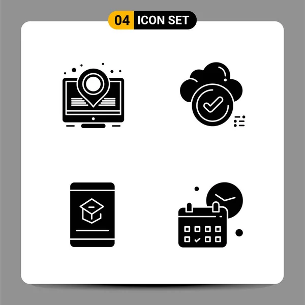 Conjunto Iconos Creativos Universales Simplemente Vector Ilustraciones Para Aplicaciones Web — Vector de stock