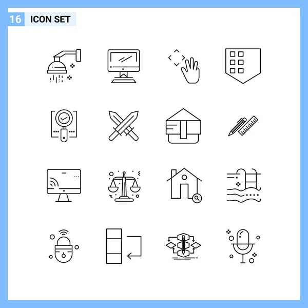 Set of 25 Universal Business Icons Vector — Stock Vector