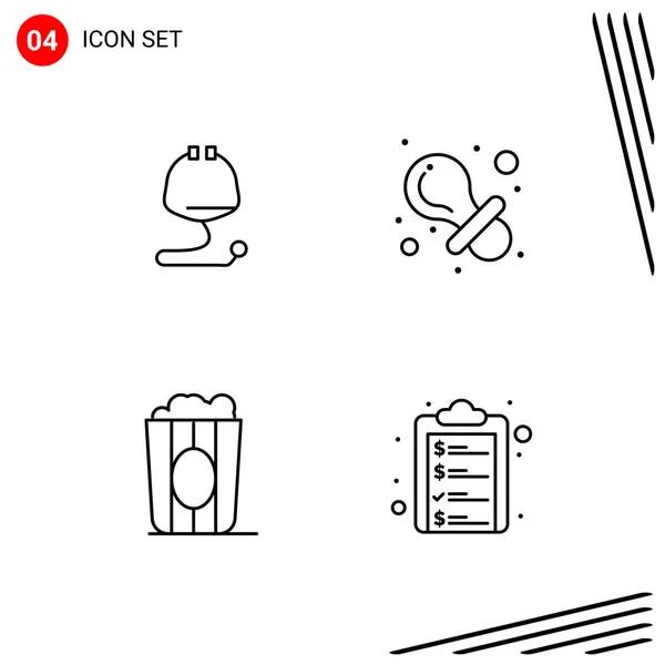 Conjunto de 16 iconos universales Vector de negocios — Vector de stock