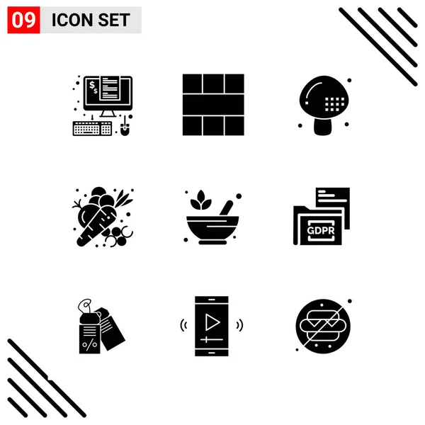 Conjunto Iconos Creativos Universales Simplemente Vector Ilustraciones Para Aplicaciones Web — Vector de stock